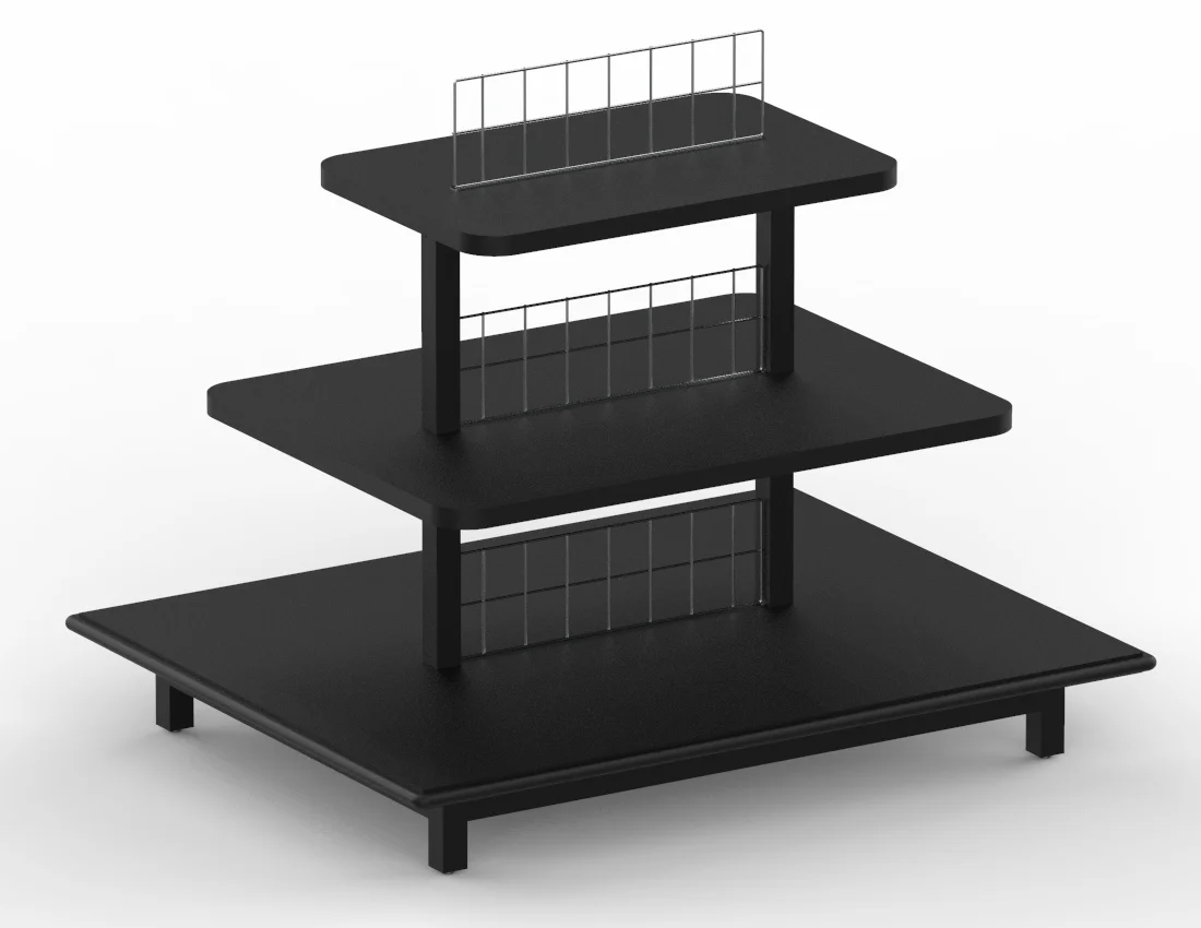 3-Tier Display Tables for Retail Merchandising